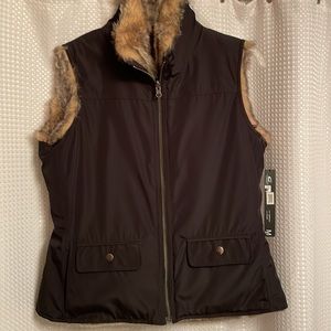 New with tags Siena Studio faux fur vest
